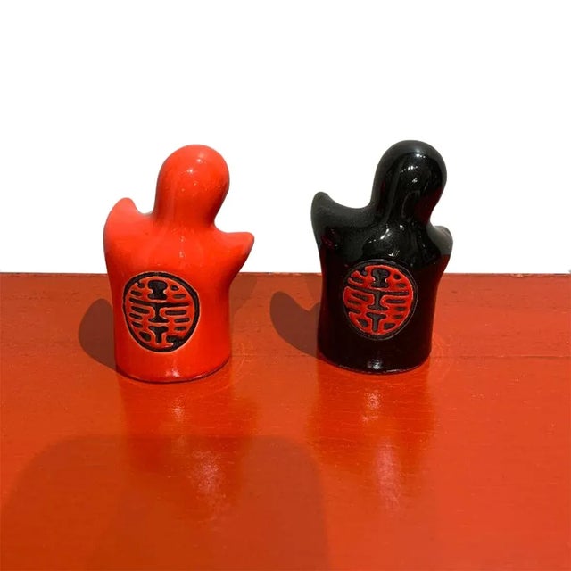 Hugging Salt & Pepper Shakers A Pair Chairish