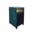 Boho Chic Distressed Teal Green Golden Floral Graphic Side End Table Nightstand For Sale - Image 3 of 11