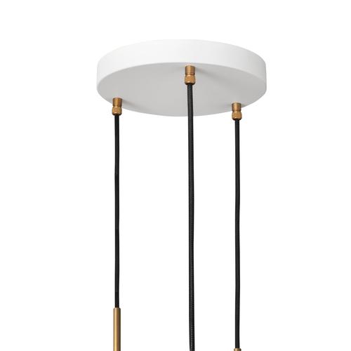 White Brass Stav 3 Ceiling Lamp by Johan Carpner for Konsthantverk For Sale - Image 3 of 10