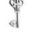 James Avery 925 Sterling Silver Key of Faith Heart Cross Charm Pendant Necklace For Sale - Image 4 of 8
