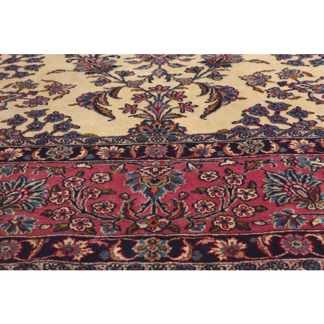 Early 20th Century Antique Persian Kerman Rug, 10'01 X 13'08 For Sale - Image 5 of 9