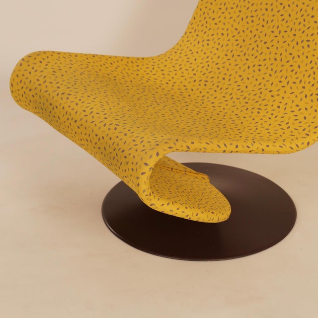 Metal Yellow 123 Chair by Verner Panton for Fritz Hansen, 1970s For Sale - Image 7 of 11