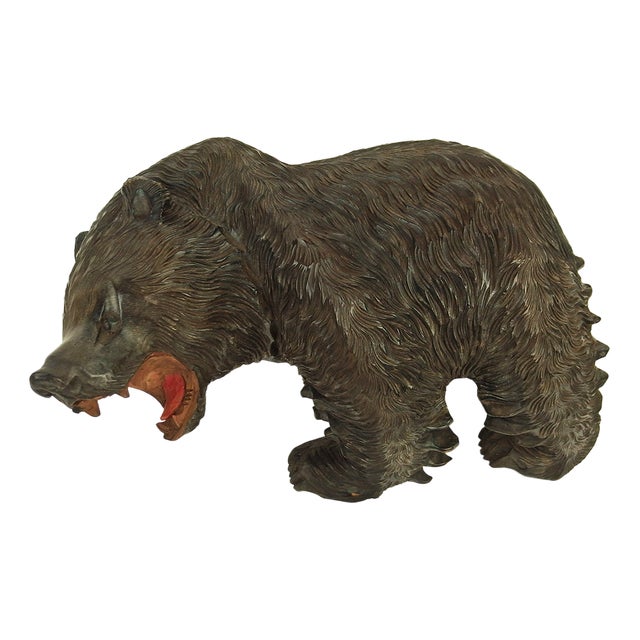 Carved Wooden Ainu Bear, 1960s For Sale