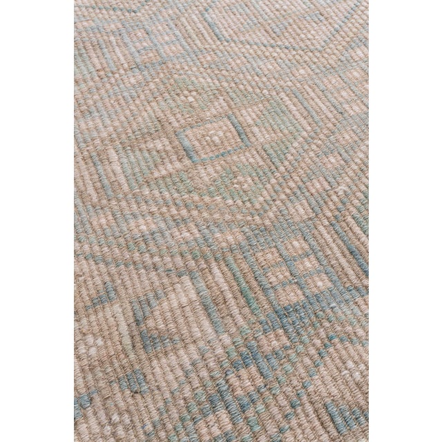 Vintage Circa 1940 Tan Turkish Kilim Flatweave Rug 5'9 X 9'6 For Sale - Image 4 of 12