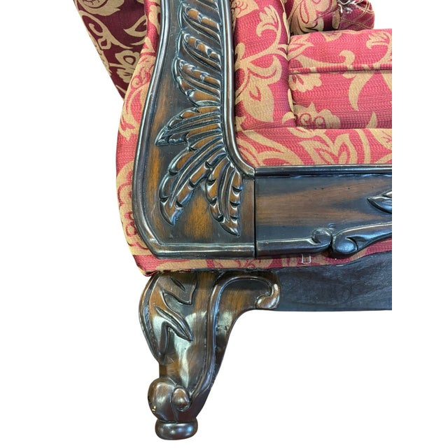 Late 20th Century Traditional Chaise Lounge Sofa For Sale - Image 9 of 12