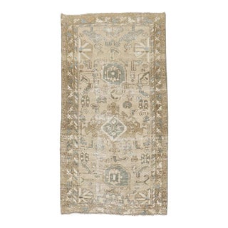 Early 20th Century Weathered Persian Hamedan Rug - 3'4" x 6' For Sale