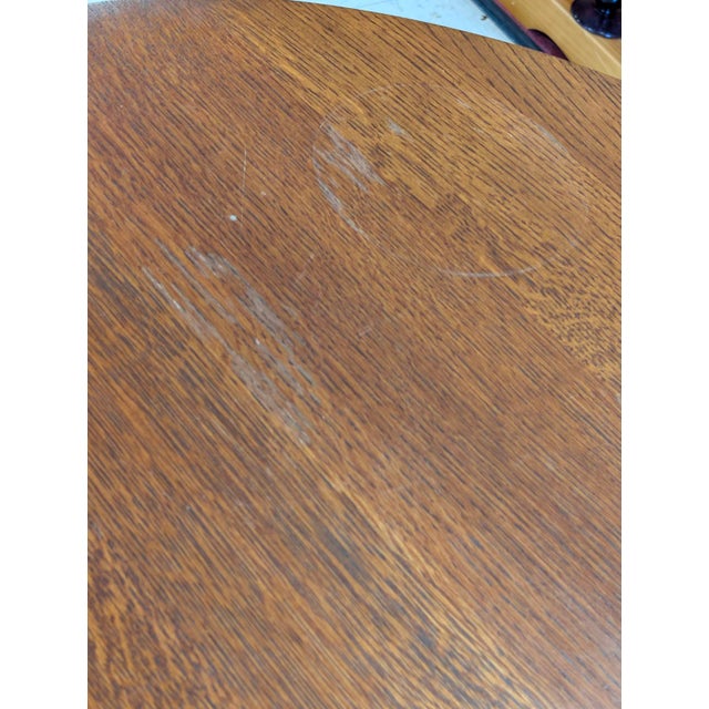 2000 - 2009 Stickley Arts and Crafts Oak Library Table For Sale - Image 5 of 12