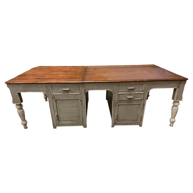 Large French Farmhouse Table, 1880s For Sale