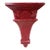 Vintage French Style Scarlet Red and Gold Wall Shelf or Bracket For Sale