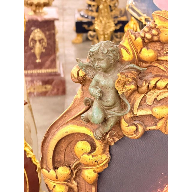 Vintage Rococo Cherub Angel Decorative Wall Art For Sale - Image 4 of 10