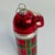 Glass Retro Plaid Thermos Glass Christmas Ornament For Sale - Image 7 of 8