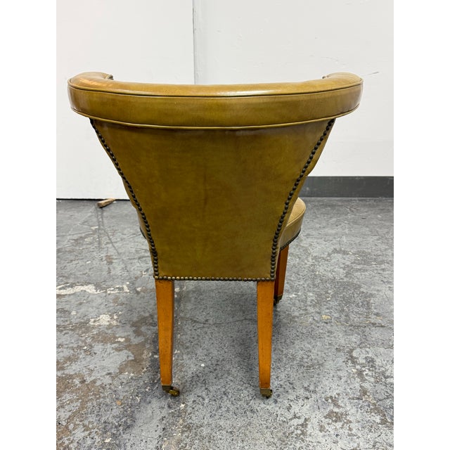 Late 20th Century Edward Wormley for Dunbar Mid-Century Cock Fighting Tufted Lounge Chair For Sale - Image 5 of 12