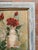 19th Century Whimsical Folk Art Still Life Painting in Distressed White Wash Frame For Sale - Image 4 of 9