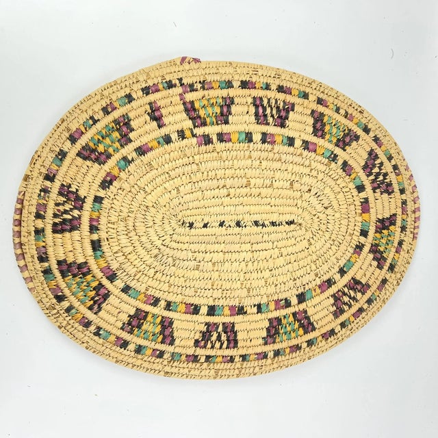 African Early 20th Century Hausa Basket Platter Nigeria MATTER COLLECTION For Sale - Image 3 of 7