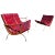 Design Institute of America Milo Baughman Style Lounge Chairs For Sale