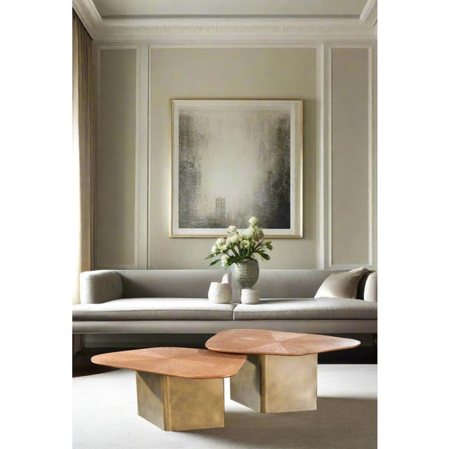 37.5"lx2.2wx16"h, 26 lbs and 37.5"lx21.5"wx17.5"h, 29 lbs. Elevate your living room with the Mauricio nesting coffee table...