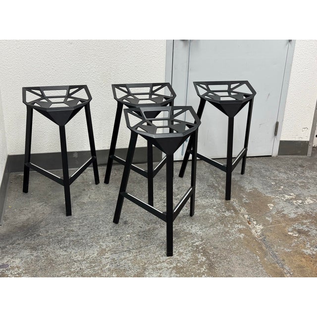 Konstantin Grcic for Magis Stool_One Counter Stools, Set of Four For Sale - Image 10 of 12