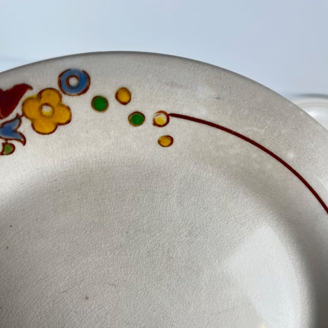 Dessert Plates from Longwy, 1890s, Set of 5 For Sale - Image 13 of 15