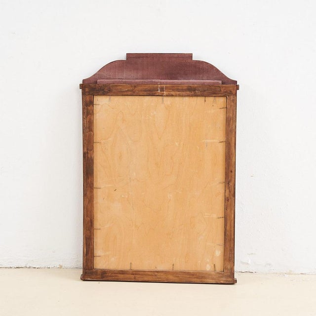 Wood Floor Mirror, Early 20th Century For Sale - Image 3 of 4