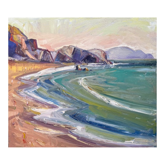 California Coastal Impressionism | Original Plein Air Oil Hartman For Sale