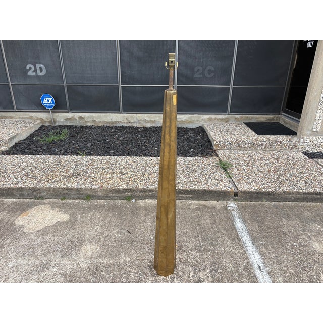1960s 1960s French Modern Brass Floor Lamp For Sale - Image 5 of 10