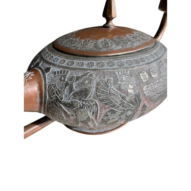 Persian Antique Copper Samovar For Sale - Image 3 of 6