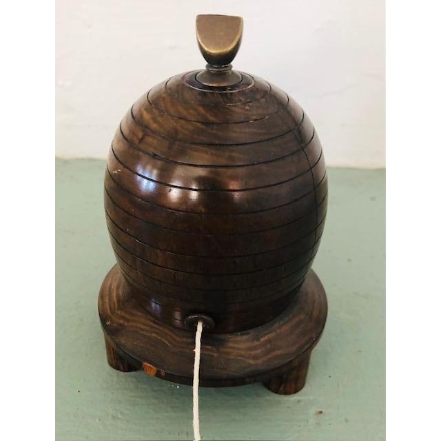 Mid 19th Century Antique "Beehive" Treen String Holder - Museum /Private Collector Quality For Sale - Image 5 of 10