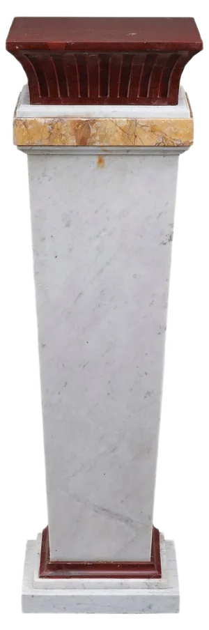 Mid-19th Century Marble Pedestal Column