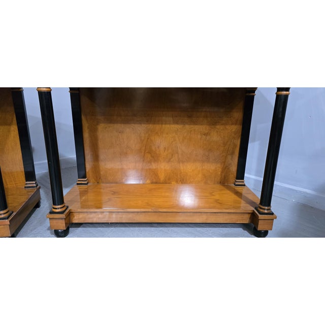 French Birch Console Tables, 1930s, Set of 2 For Sale - Image 6 of 15