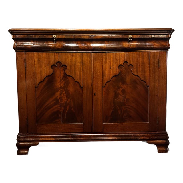 19th Century French Walnut Buffet in the Gothic Revival Style For Sale