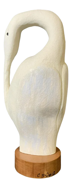 Decorative Hand Crafted Bird Sculpture - Heron