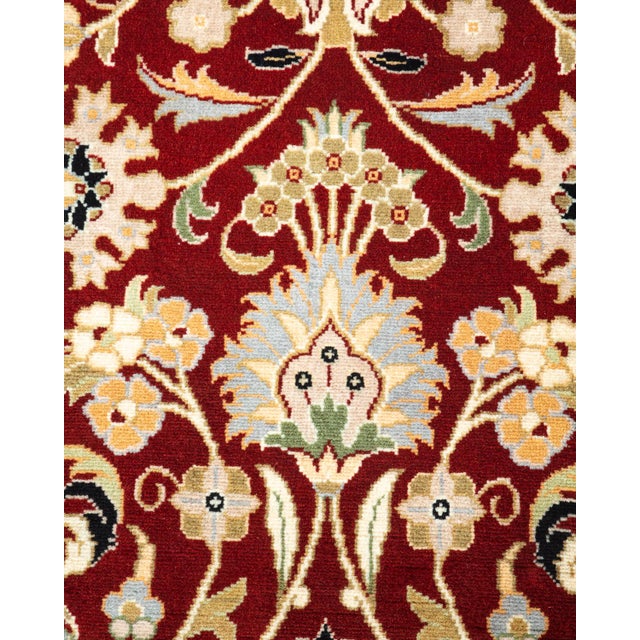 Traditional Mogul, One-of-a-Kind Hand-Knotted Area Rug in Red, 3' 1" x 5' 0" For Sale - Image 3 of 8