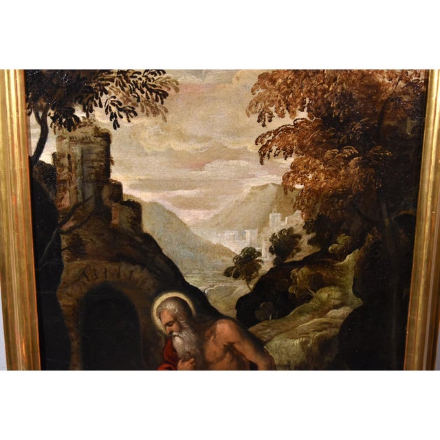 Circle of Jacopo Negretti / Palma Il Giovane, Saint Jerome Palma, 1620, Oil on Canvas, Framed For Sale - Image 4 of 17