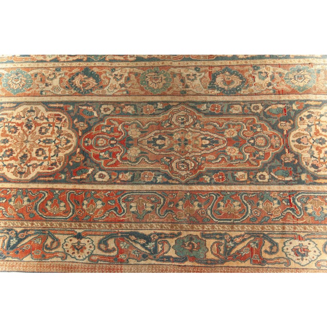 Late 19th Century Oversized Antique Persian Tabriz Rug For Sale - Image 5 of 7