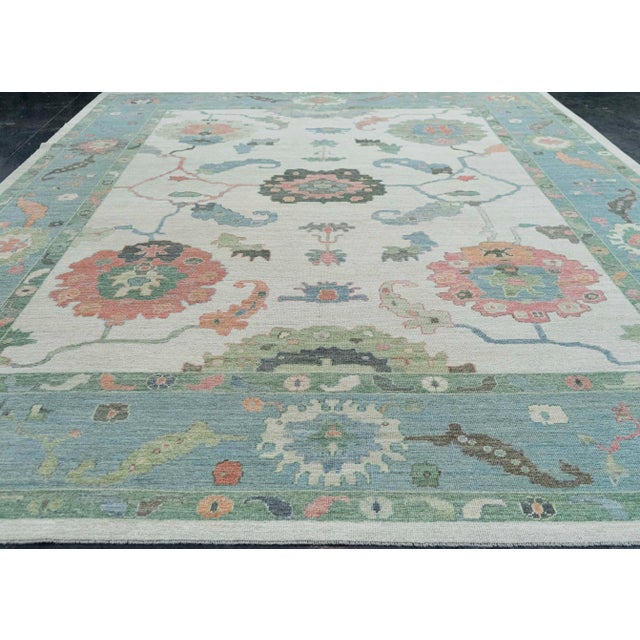 Turkish Oushak Rug 12'2" x 15'7" #20298 Explore a curated collection of hallway runners, wool rugs, and handmade...