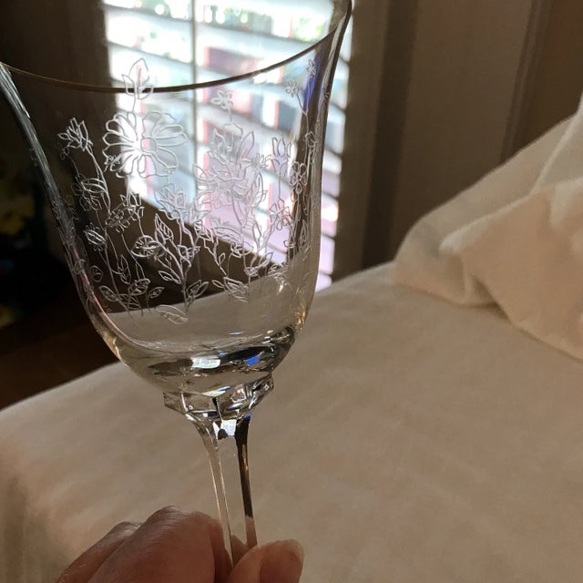 Lenox Lenox “Fontaine” Water Goblets - Set of 8 For Sale - Image 4 of 11