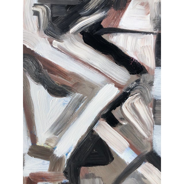 Mid-Century Modern Contemporary Origins Abstract Painting on Canvas, CL Auker, "Nov.19" For Sale - Image 3 of 6