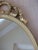 Vintage Mid 20th Century Gold Oval Mirror For Sale - Image 4 of 7