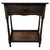 Gold Antique Oak Hall Side Table with Trapezoid Top and Turned Legs, 1900 For Sale - Image 8 of 8