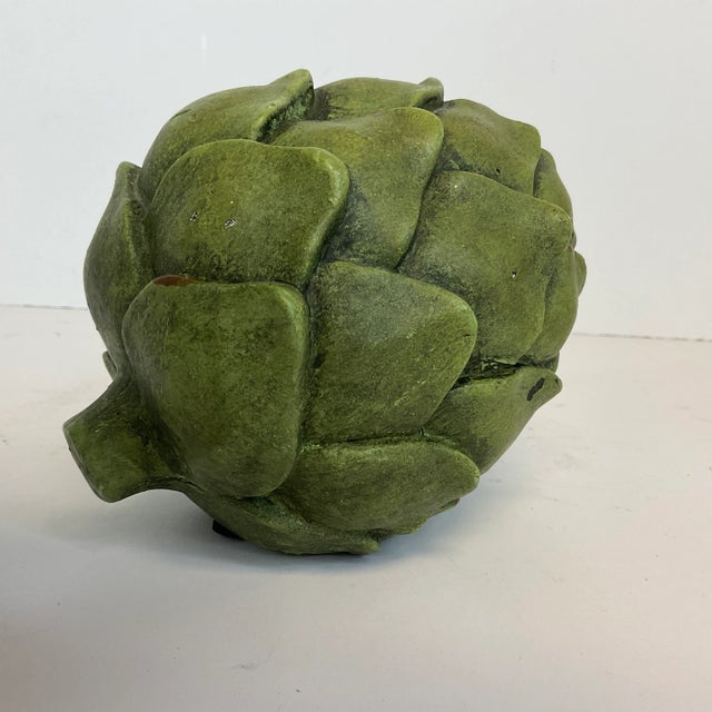 Asparagus 1980s Boho Chic Tabletop Decor Artichoke Figurine For Sale - Image 8 of 8