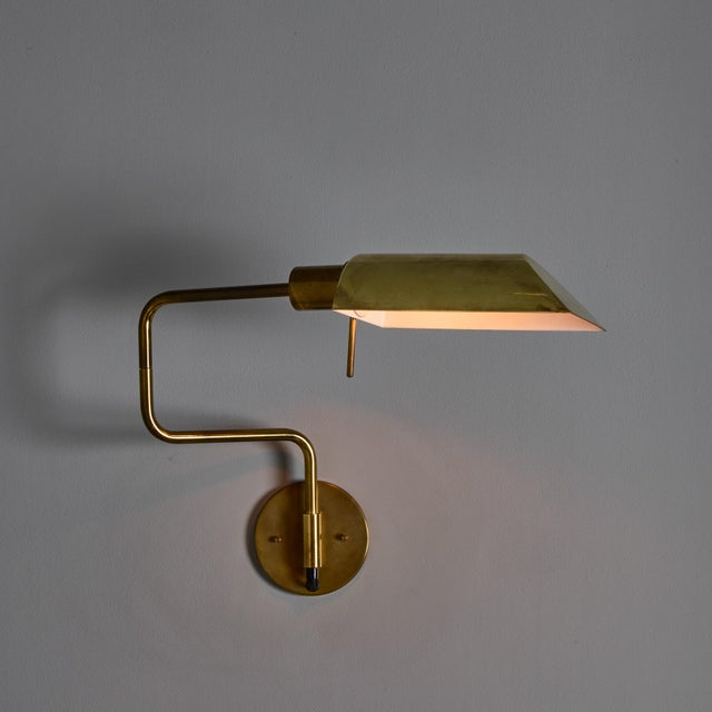 1970s Zonca Articulating Brass Wall Lamps - a Pair For Sale In Los Angeles - Image 6 of 18
