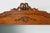 Mid-Century Modern Art Deco Mirror in Oak with Carved Decorations and Facet Cut Mirror, 1930s For Sale - Image 3 of 12