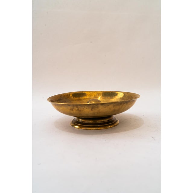 Vintage Art Deco Ashtray in Brass, 1920s For Sale - Image 6 of 8