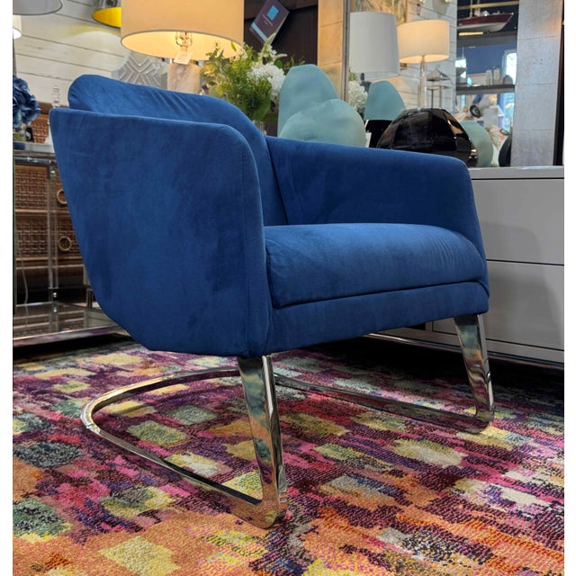 Modern Ligne Roset Lou Cantilever Accent Chair For Sale - Image 3 of 9