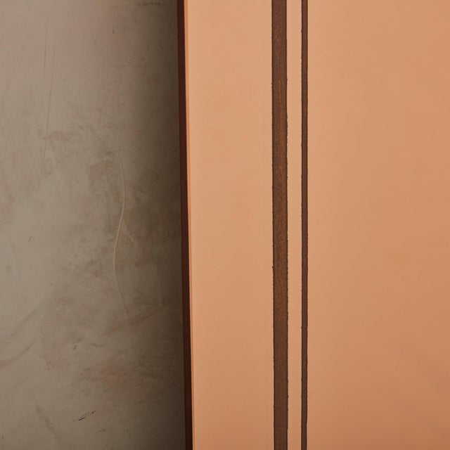 Pair of Rose Gold Back Painted Mirrors No. 06, France 1920s For Sale In Chicago - Image 6 of 11