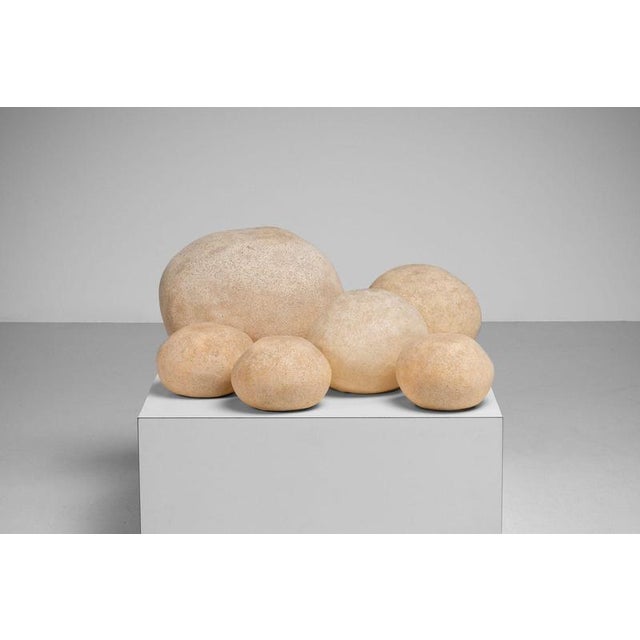 White Rock Lamps by Andre Cazenave Dorra, 1969, Set of 6 For Sale - Image 8 of 18