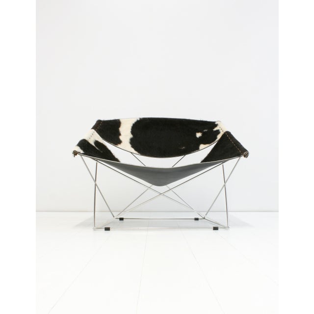 F675 Butterfly Chair in Cowhide by Pierre Paulin for Artifort For Sale - Image 10 of 13