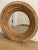 2010s Vintage White Oak Circular Wall Mirror For Sale - Image 5 of 10