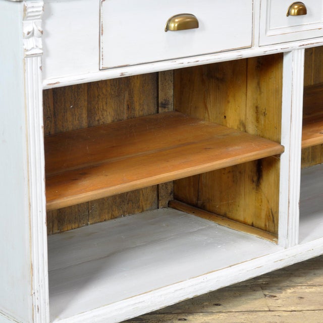 Rustic White Pine Counter, 1900 For Sale - Image 10 of 12
