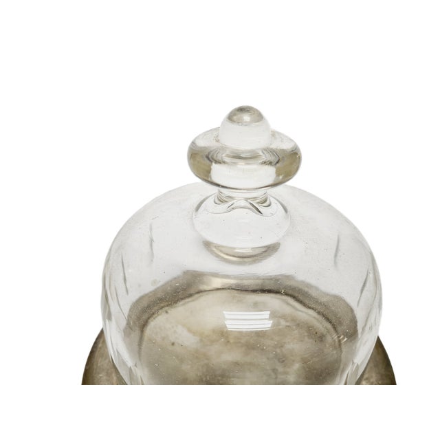 Art Nouveau Bowl with Crystal Cake Cover, Germany, 1920s, Set of 2 For Sale - Image 4 of 18